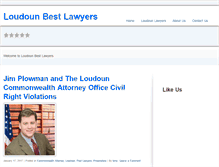 Tablet Screenshot of loudounbestlawyers.net